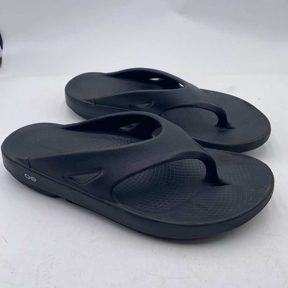 Oofos OOriginal Recovery Sandal Mens 14 Black OOfoam Flip Flop Comfort Shoes